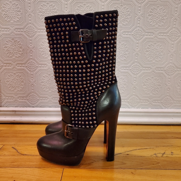 Studded Marisa 140 heeled boots - Picture 3 of 7